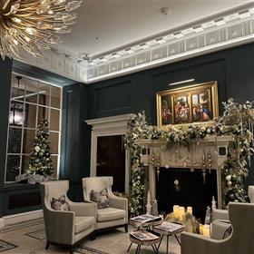 fwthumbChristmas Fireplace decor The Langley Lilys Flowers.jpg